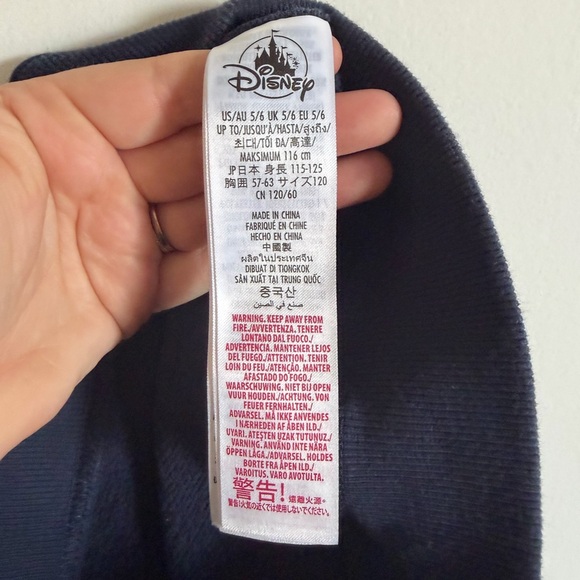 Disneyland Mickey Mouse Kids Navy Blue Crewneck Sweater size 5/6 EUC - Picture 4 of 5